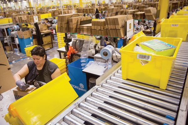 Employees of Amazon Warehouse